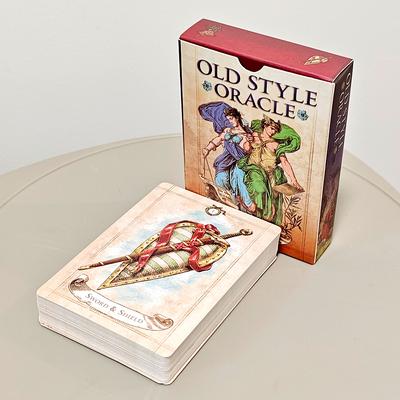 10,5*7,5 см Старинная колода Оракула 52 карты, вдохновленная гравюрами из антикварных книг, на двустороннем тисненом картоне 350 г/м²