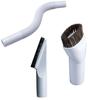 Makita Cleaner Tip Attachment Set Round Brush Shelf Brush Flexible Hose 3-Piece (Snow White) - A-65947 + A-65931 + A-65925