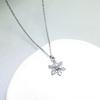Новое изысканное женское ожерелье в виде снежинки, универсальная цепочка для свитера, ювелирные изделия