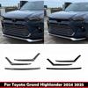 Для Toyota Grand Highlander 2024 2025 карбон Передний бампер Сетка капота Решетка Губа капота Накладка Отделка Внешние аксессуары