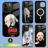 Чехол для телефона L-Lady G-Gaga Певица Для iPhone 15,14,13,12,11,Plus,Pro,Max Mini Magsafe Магнитная Беспроводная Зарядка