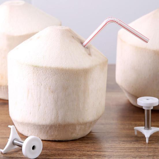 3 шт. Дырокол для кокосовых орехов Компактный прочный из нержавеющей стали Легко хранить Простое управление Многоразовый открывалка для кокосов