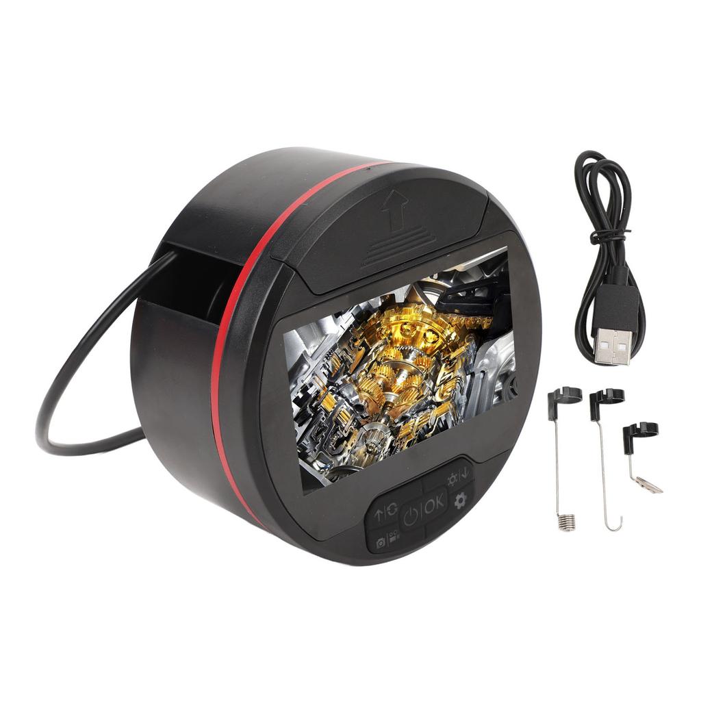 8mm Endoscope High Definition 4.3 Inch Screen IP67 Waterproof Inspection Camera for Car Engine Pipe Air Conditioning