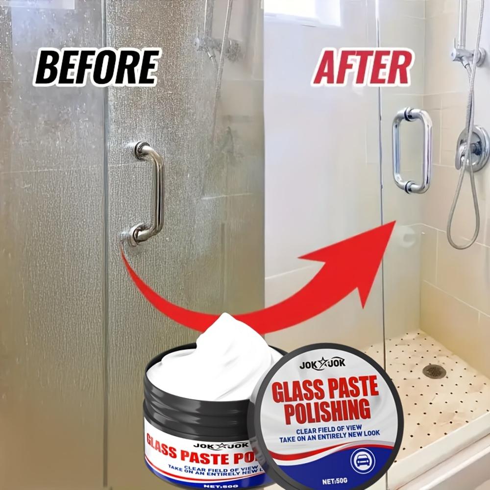 Крем для полировки автомобиля, Восстановитель лобового стекла и зеркала заднего вида, Удаляет мелкие царапины для большей прозрачности. Подходит для Wi