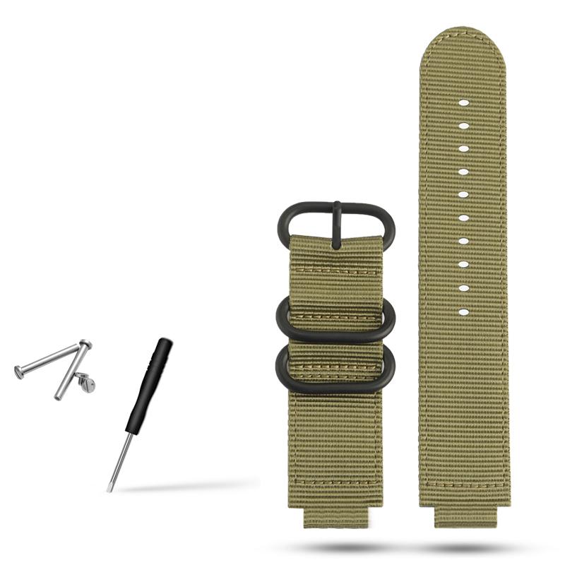 Классический 24*16 мм выпуклый металлический мужской нейлоновый ремешок для часов TIMEX T2N721 T2N720 TW2T76500 TW2T76300 спортивный дышащий холщовый ремешок для часов