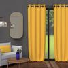 Eyelet Curtain 135X250 Cm BLACKOUT Radiant Yellow, by Soleil D'ocre