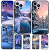 Чехол Landscape Winter Light Snow для iPhone 17 Pro Max 11 14 15 16 Pro Max 12 13 mini 16 Plus 16e 17 Air