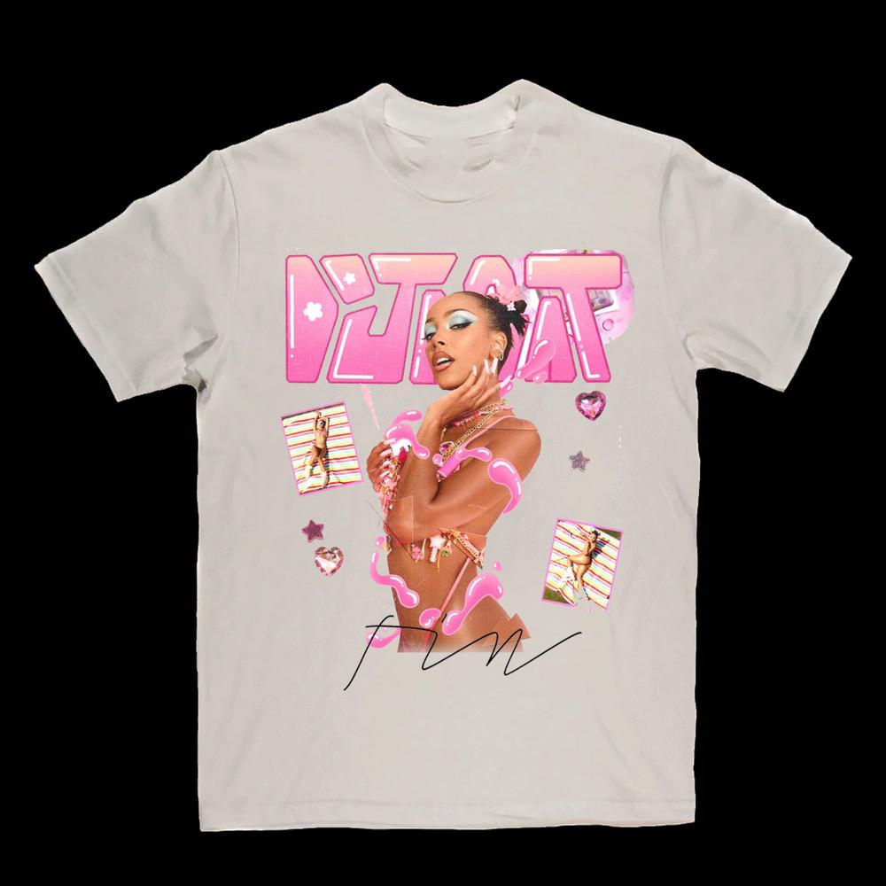 Редкий подарок для фаната певицы Doja Cat Белая унисекс футболка Унисекс футболка