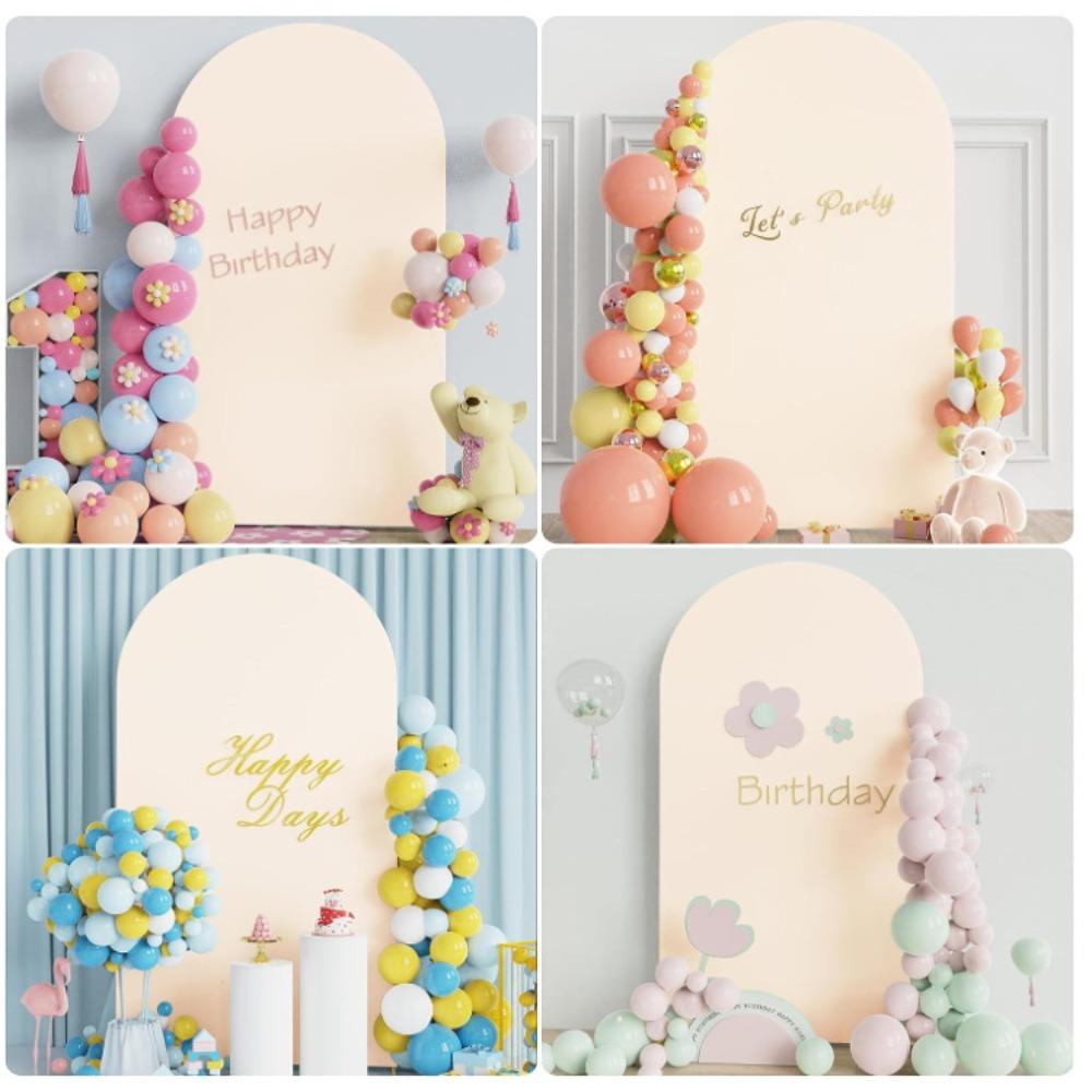 Polyester Wedding Arch Cover High Elasticity Arch Backdrop Cover Ceremony Banquet Decoration