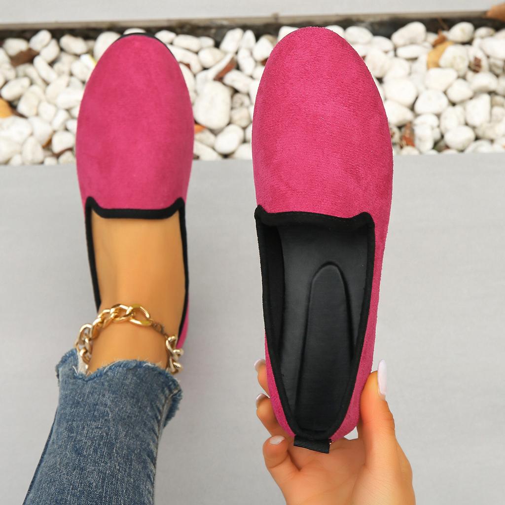 Large Size Soft-soled Round Head Fashion Casual Shoes Women 2025 Spring and Autumn Slip-on Comfortable Single Shoes for Women