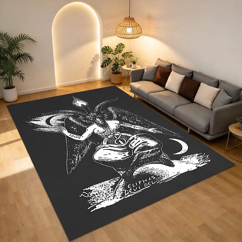Devil Art Living Room Nonslip Area Rug Soft Carpet For Bedroom Game Playroom Sofa Office Home Decor Doormat Christmas Gift C9301242