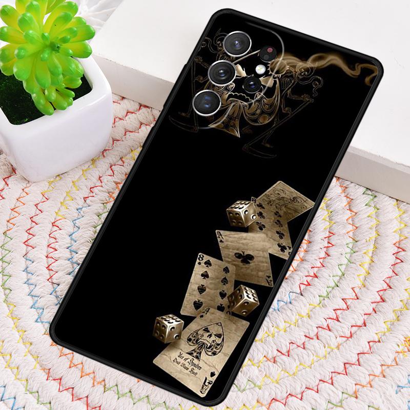 Игральная карта Ретро Покер Чехол для телефона Для Samsung Galaxy note 10 pro S26 S25 S24 S23 S22 Ultra Plus S21 FE S20 Ударопрочный Чехол