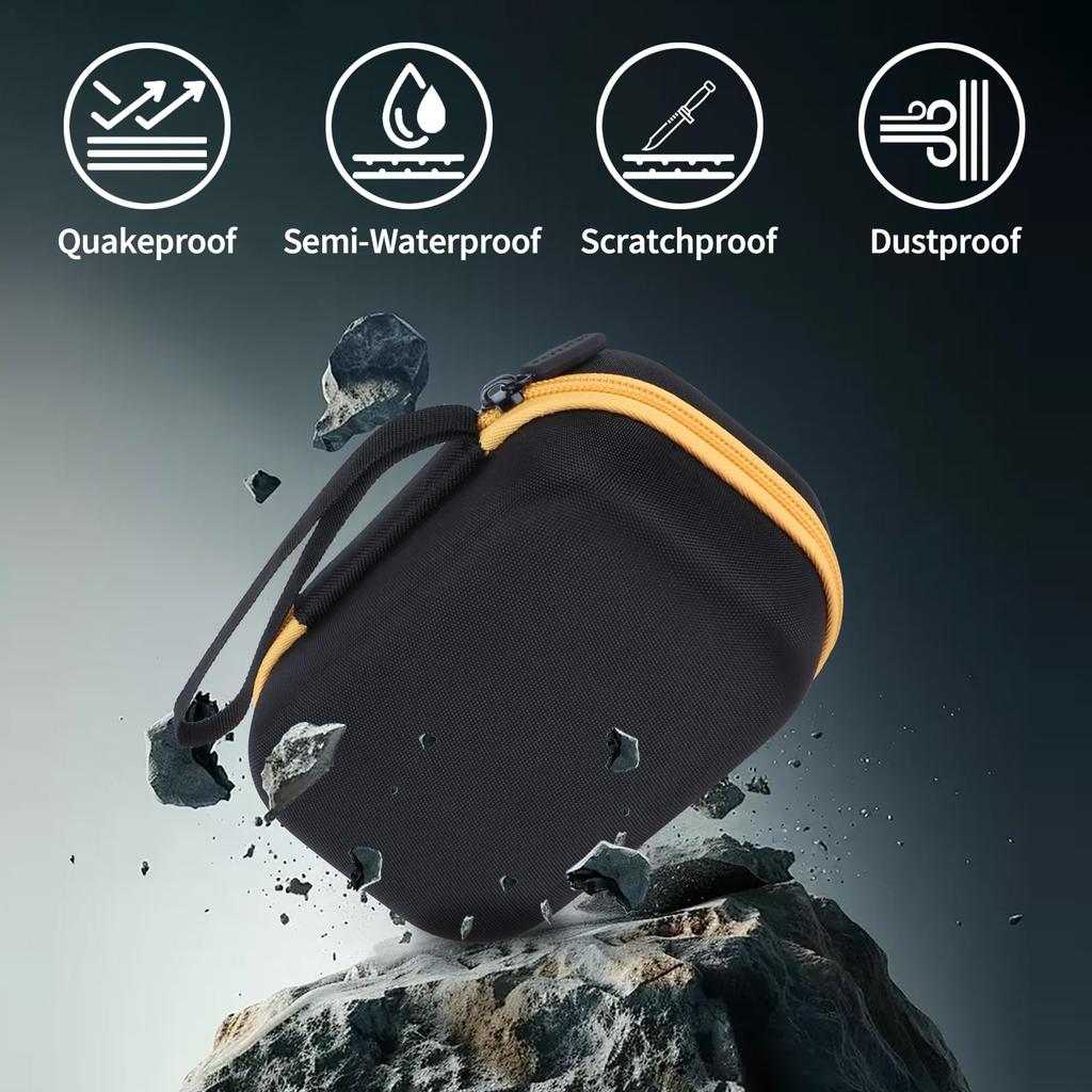 Peyyargo Чехол для хранения, совместимый с мультиметрами Fluke 101/106/107, карманного размера (Черный + Желтый)