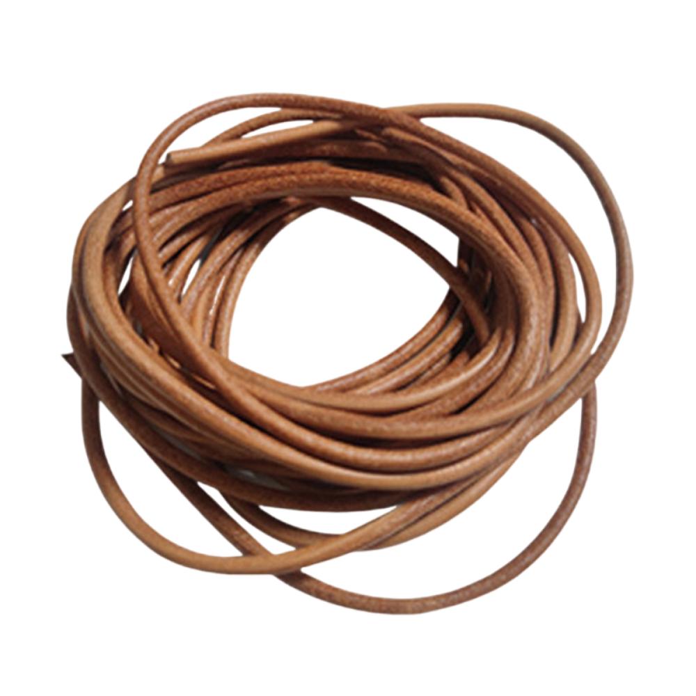 5 ярдов плетеного шнура плоский/круглый шнур из натуральной кожи DIY аксессуары для ожерелья и браслета