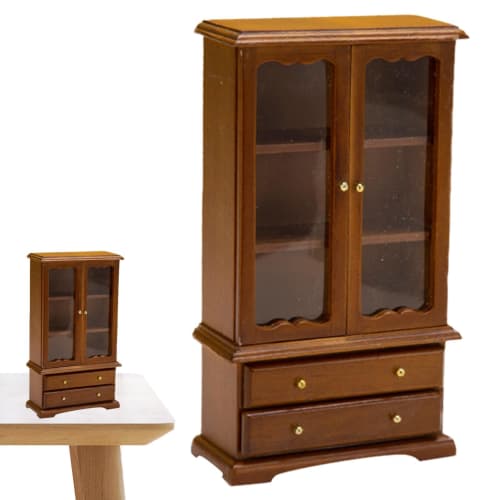 Jeproer Dollhouse Bookshelf Furniture, Miniature Bookshelf Furniture - 3-Story Miniature Display Shelf | Dollhouse Furniture Display Shelf, Dollhouse