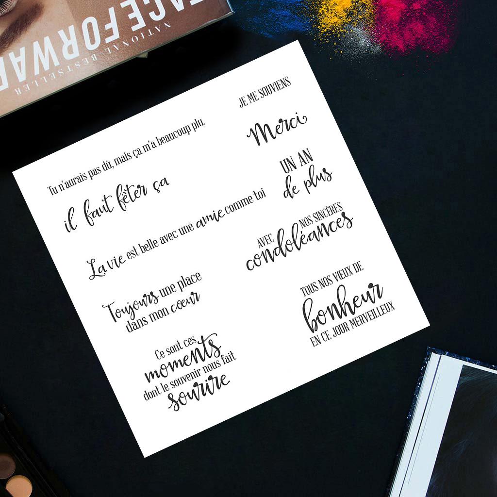 Французский алфавит DIY силиконовый прозрачный штамп клейкая печать тиснение альбом декор