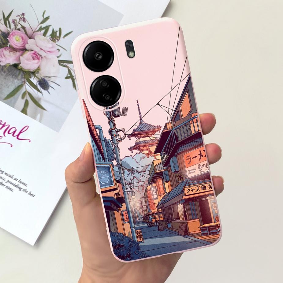 For Xiaomi Poco C65 Case Redmi 13C Cute Fashion Cartoon Cover Soft Silicone Phone Case For Xiaomi Redmi 13C Poco C65 C 65 Bumper