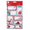Christmas Stickers 1 Sheet - Santa Claus 8 U.