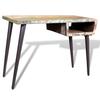 Vintage style Desk Made of Reclaimed Wood with Iron Legs