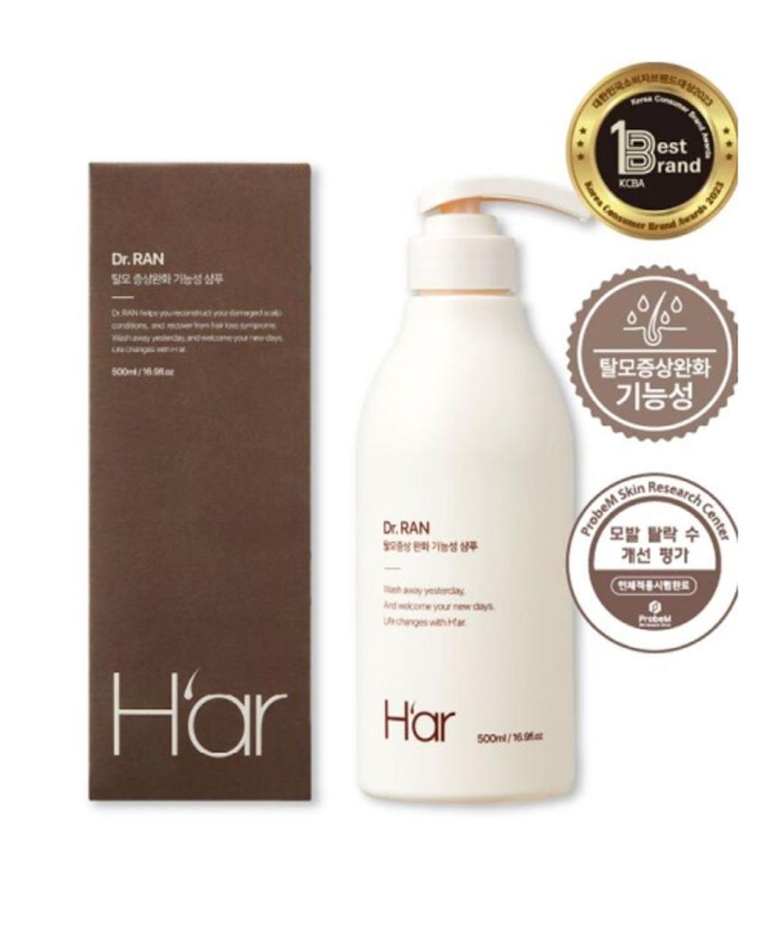 [Hair Loss Relief] Dr. Lan Egg-Derived Protein Shampoo 500ml 2 Boxes
