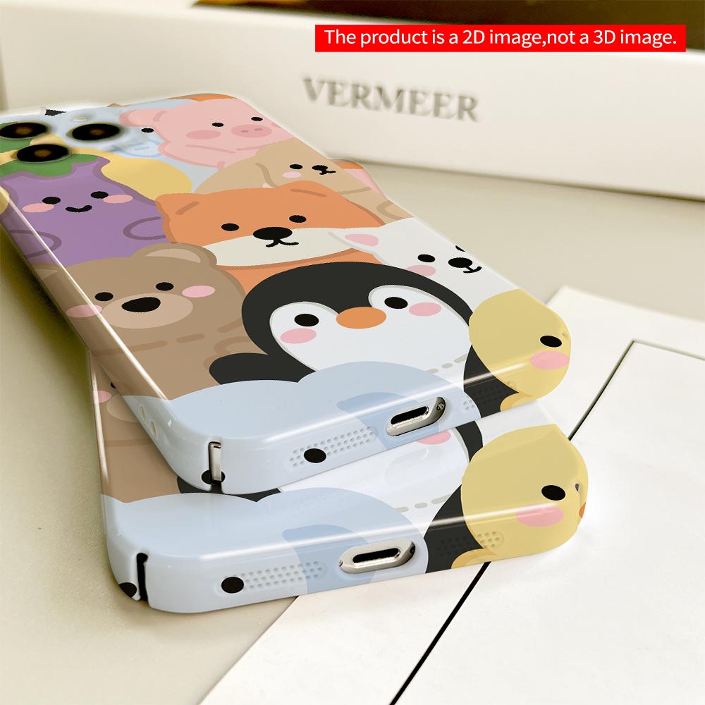 Cute Animal Friends Phone Case All inclusive film hard phone case, compatible with iPhone 18 Pro Max 17 16 15 14 13 12 11