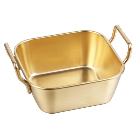 Тарелка для закусок из нержавеющей стали, большая емкость, против ожогов, портативная тарелка с фруктовыми закусками, чипсами, пищевая тарелка