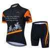 Mens Cycling Jersey Set Short Sleeve Bike Apparel Ride Breathable Performance Wear