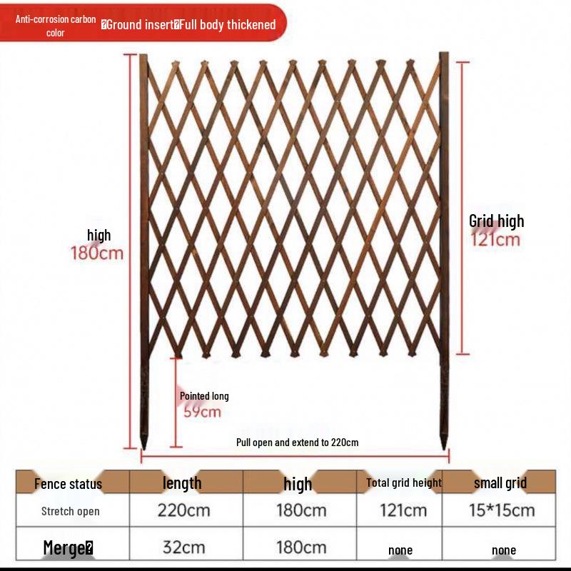 Уличный антикоррозийный раздвижной деревянный забор для сада, двора, крытого балкона и вольера для собак.