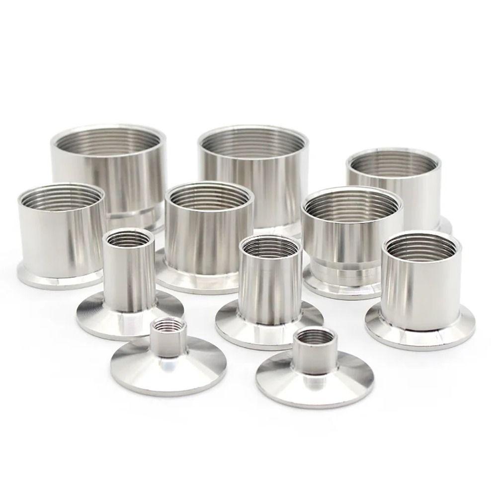 1Pcs 1/4" 3/8" 1/2" 3/4" 1" Pipe Fitting Connector SUS304 Sanitary TriClamp Adapter New Tri Clamp