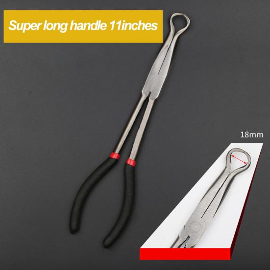 Щипцы для электрического отключения Длинные щипцы для снятия свечей зажигания с нескользящей ручкой Высокопрочный хомут для шланга топливопровода