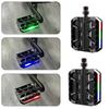 Nonslip Bicycles Pedals Flat Platform Three Bearing Footboards 9/16Inch Thread LED Light Bicycles Footrest Bikes Pedals