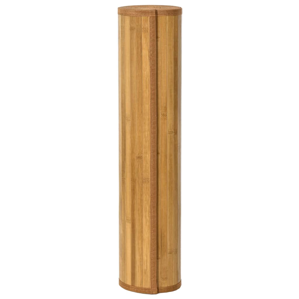 Square Natural Bamboo Rug 100 x 100 cm