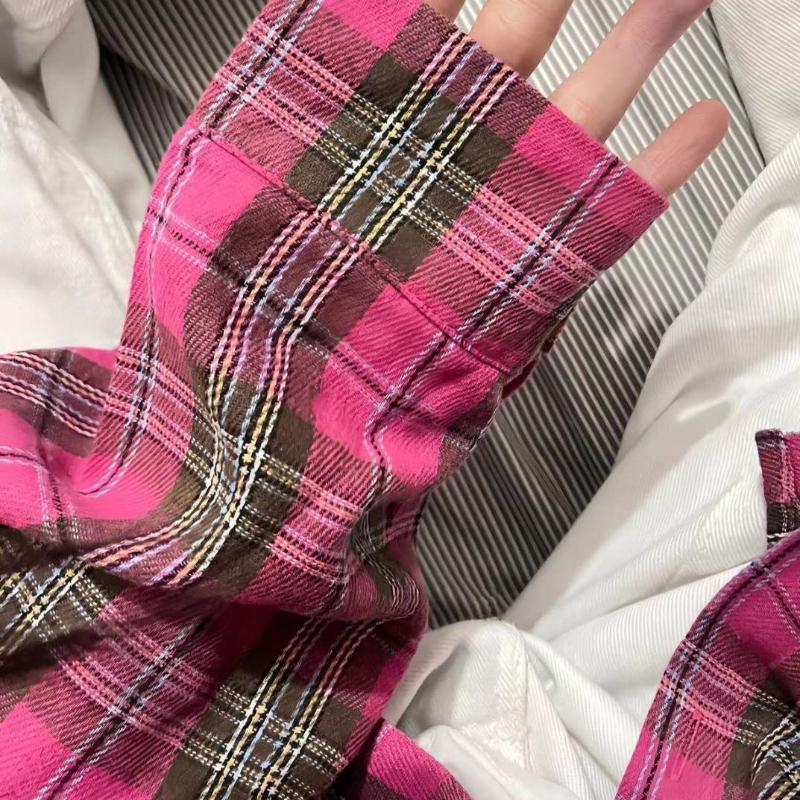 Весенне-осенняя женская рубашка с воротником поло, свободная повседневная клетчатая блуза, большой кардиган, женская блузка в корейском стиле