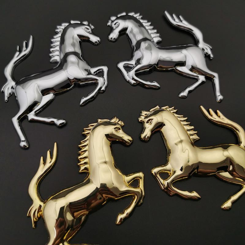 3D Металлические Наклейки-Логотипы Лошадь для Автомобиля - Модификации Кузова, Бока и Задней Части