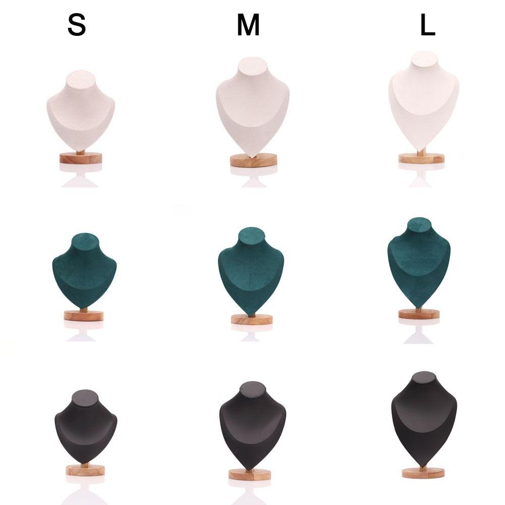Show Jewelry Storage Rack Suede Neck Display Props New Necklace Display Rack Necklace