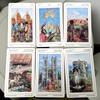 12*7cm 78 Pcs Sacred Sites Tarot Colorful Tarot Cards Connect with The Age-old Wisdom of Temples, Shrines, and Sacred Places