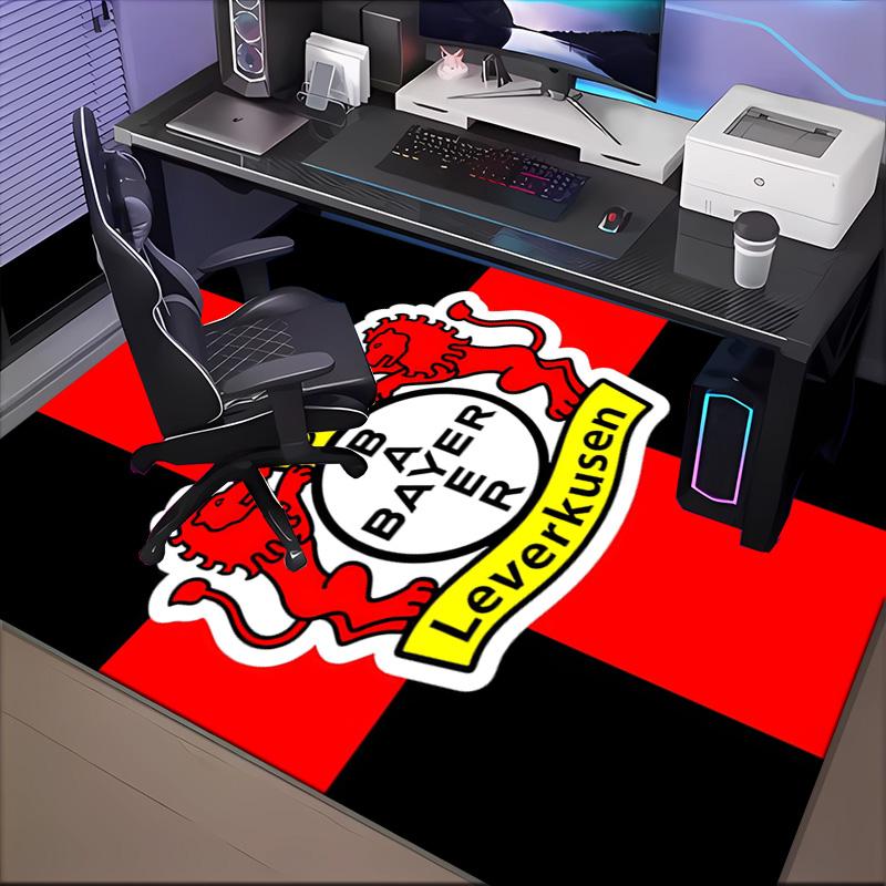 Bayer Football Club Printed Office Carpet Chair Cushion  Entryway Rug, Rugs for Living Room, Bedroom Christmas gifts