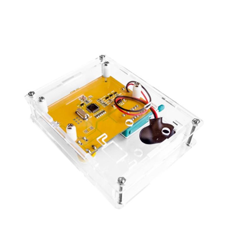 Lcr-T4 Транзисторный тестер Диод Триод Емкость Сопротивление Индуктивность Мультиметр Модуль Прозрачный защитный корпус