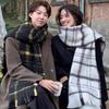 Шарф нового стиля для девочек Зимний Высококлассный Корейский стиль Шарф с кисточками Чтобы сохранить тепло и Утолщенная шаль Бежевый Модный Универсальный Мягкий и Восковой