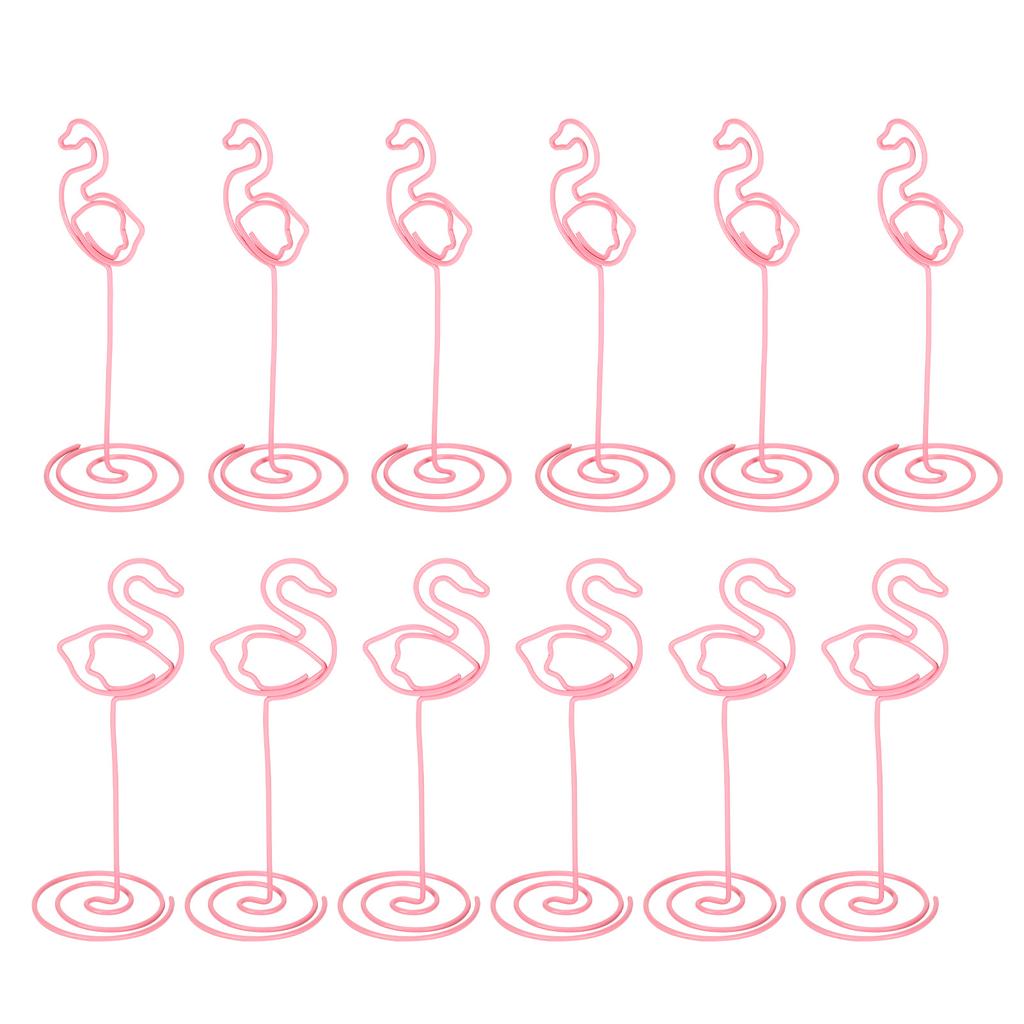 12 шт. фотозажим в виде лебедя с основанием из железной проволоки для настольных карточек, товаров для дома, бизнеса и рукоделия