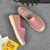 Women's Fashion Spring Summer Casual Flat Shoes Round Toe Loafers Shoes Fisherman Boat Shoes Women Lazy Hemp Rope Weave Shoes