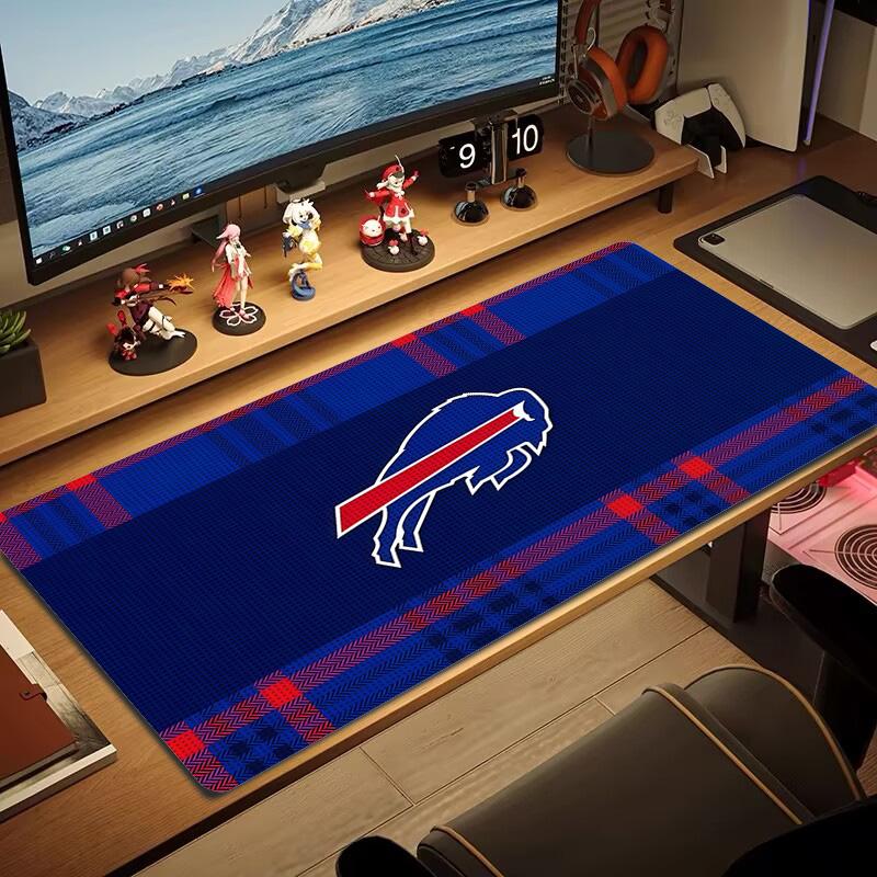 Подушка с принтом Buffalo Bills Нескользящий Большой Коврик для Мыши Laptop Tablet XXL Коврик Игровой Коврик для Мини-ПК С заблокированным краем