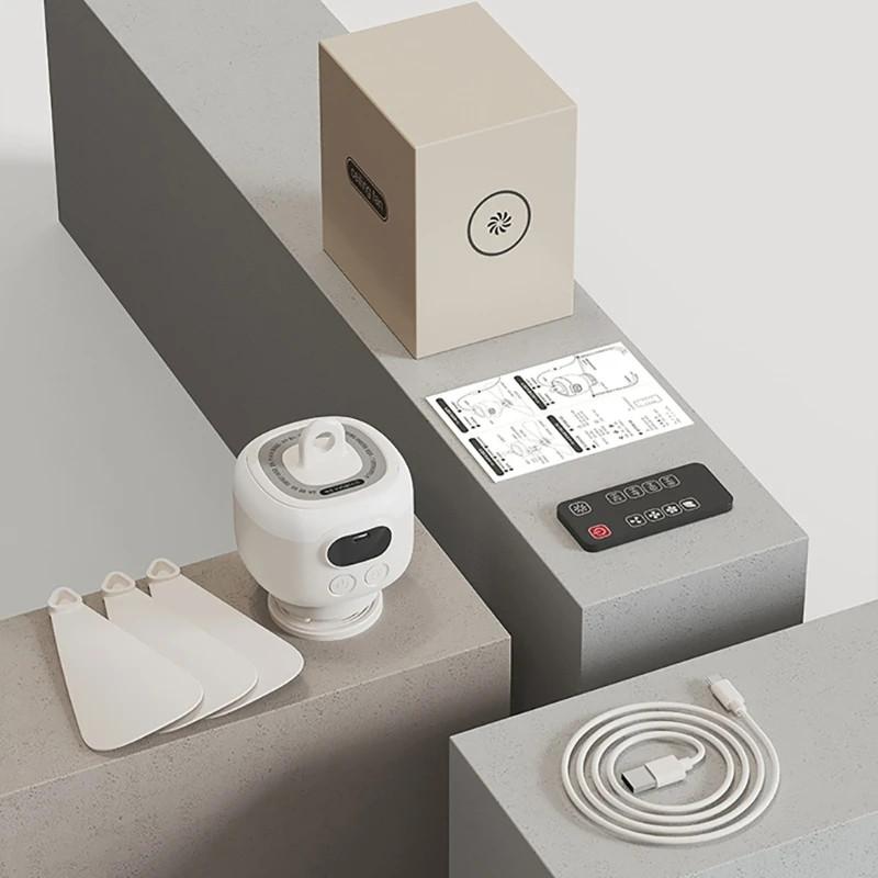 Многофункциональный ночник с подсветкой, вентилятор, бытовой электрический вентилятор с пультом дистанционного управления, USB-перезаряжаемый, потолочный вентилятор с большим потоком воздуха