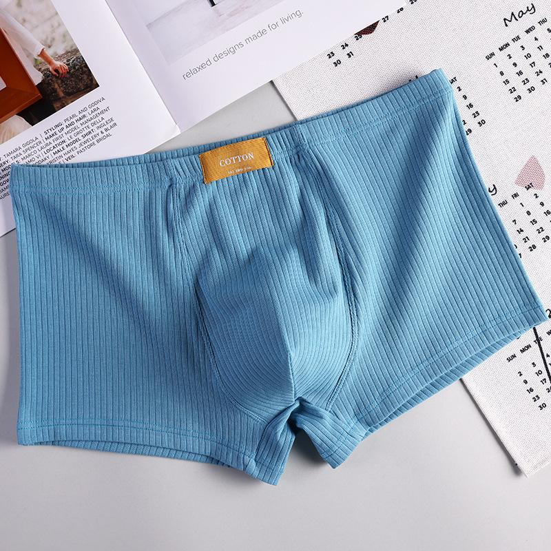 Мужское дышащее белье с четырьмя углами, мужское хлопковое удобное белье больших размеров с плоскими углами