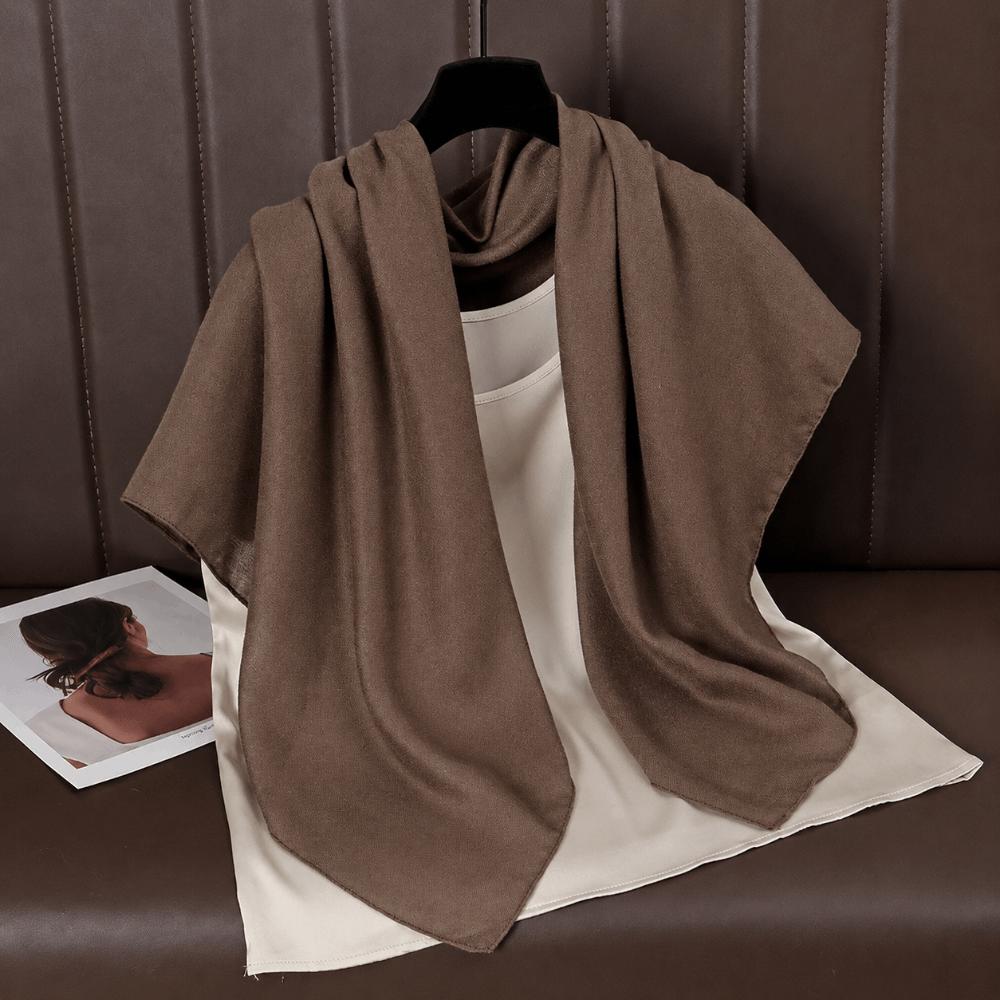 90x90cm Square Scarves Soft Female's Hijabs Fashion Cotton Linen Headscarf Bag Accessories