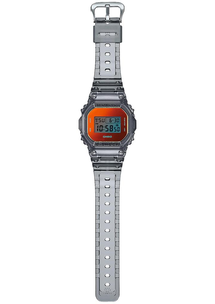 Мужские часы Casio серии BEACH TIME LAPSE, серый скелетон G-Shock DW-5600TLS-8JF,