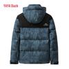 YAYA Men's Winter Colorblock Camo Hooded Down Jacket