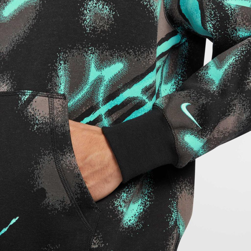 Nike Клубная толстовка с капюшоном и длинными рукавами с однотонным принтом для мужчин HV3379-339