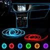 Car Ambient Lamp LED Neon Cold Light Auto Interior Mouldings Atmosphere Lights Refit Decoration Strips Shine Usb/Cigarette