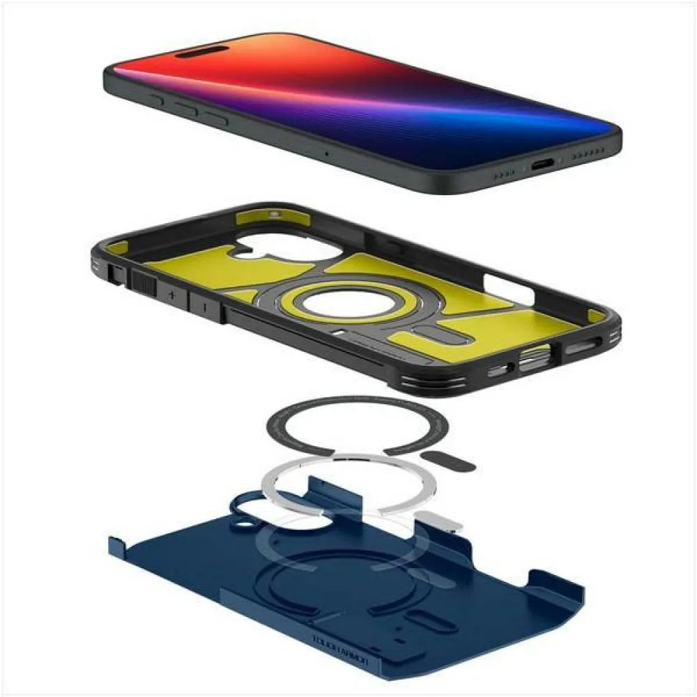 Spigen Tough Armor Phone Bumper MagSafe Compatible Navy Blue